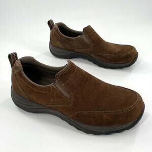 LL Bean Womens Slip On Shoes Loafers Comfort‎ Moc Suede Brown 11